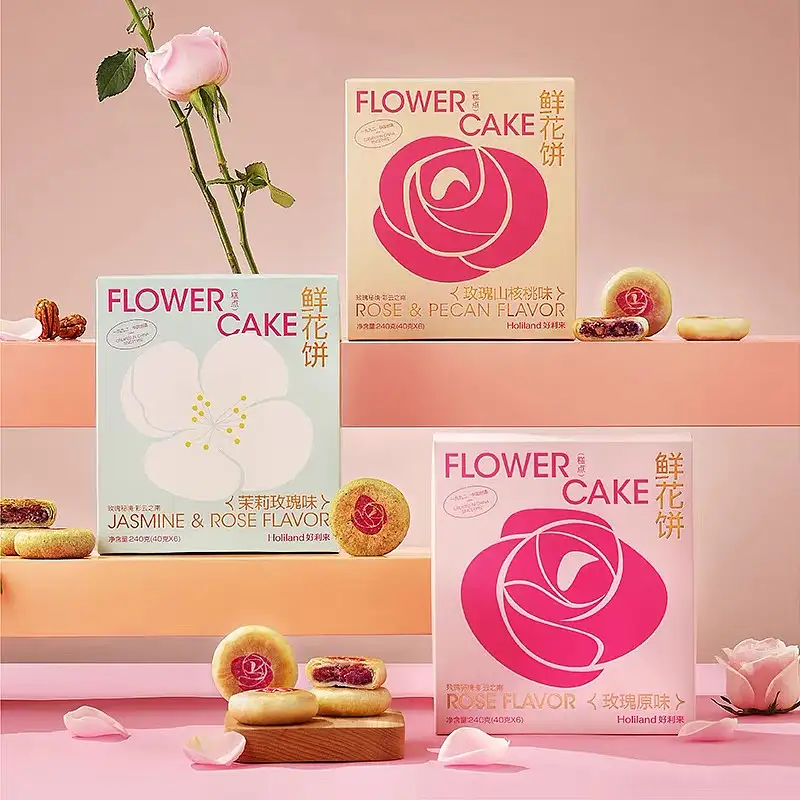好利来 玫瑰鲜花饼