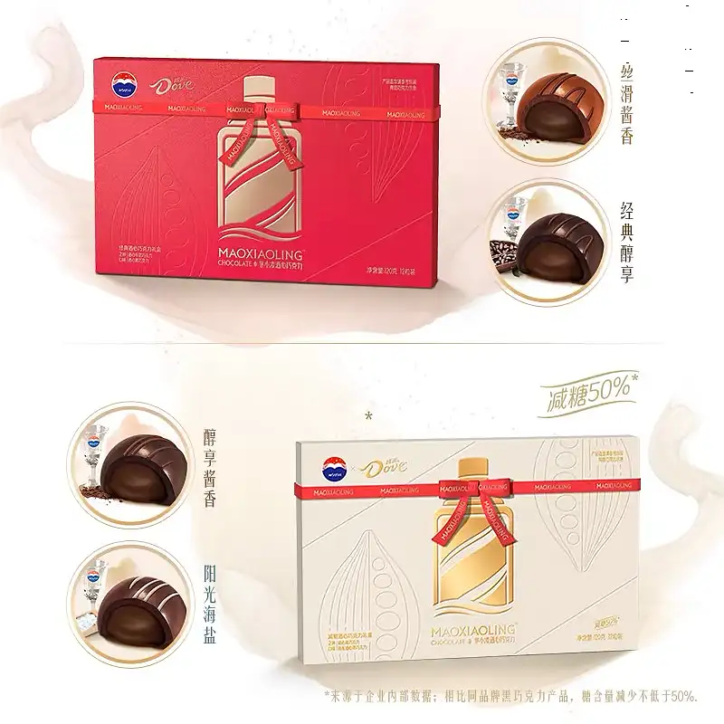 德芙茅台联名53°巧克力 12粒装