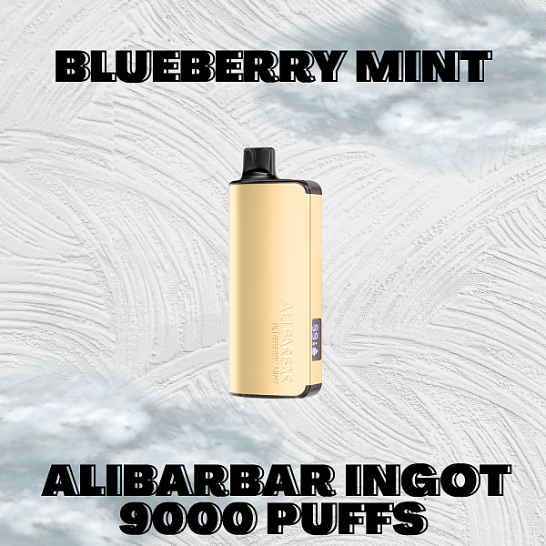 Alibarbar Ingot 9000 Puffs Blueberry Mint