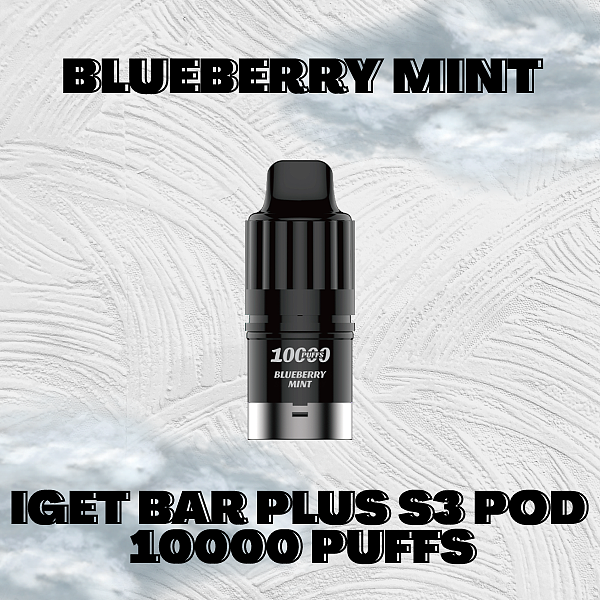 IGET Bar Plus S3 Pod Blueberry Mint