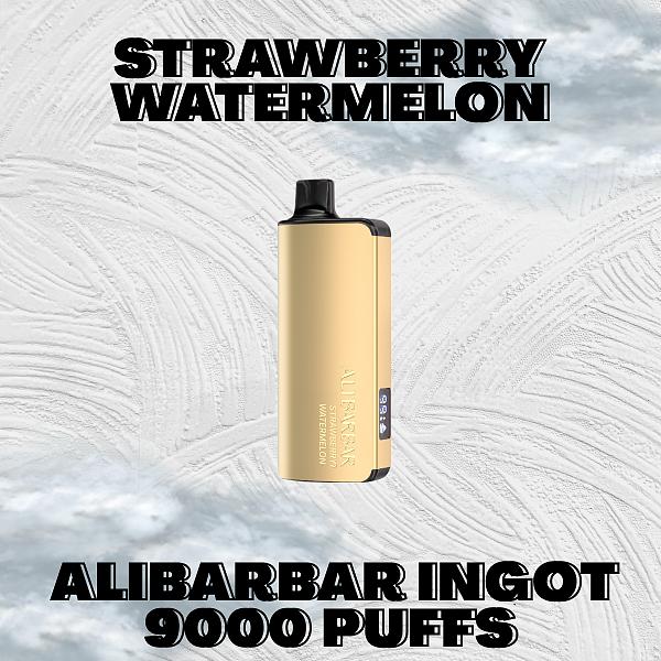 Alibarbar Ingot 9000 Puffs Strawberry Watermelon