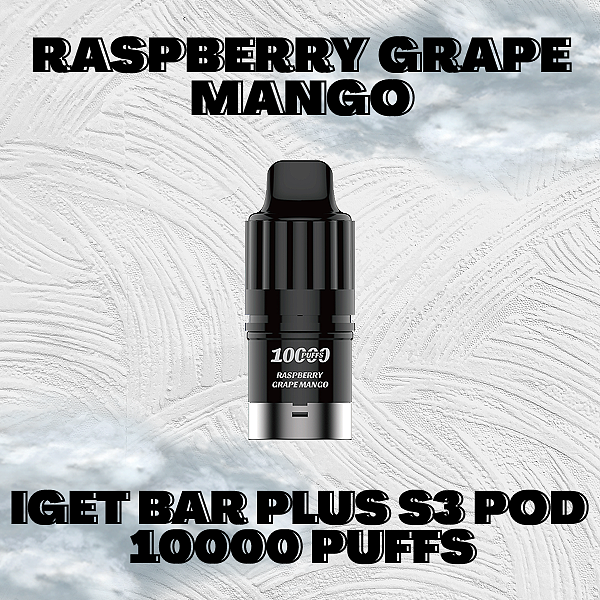 IGET Bar Plus S3 Pod Raspberry Grape Mango