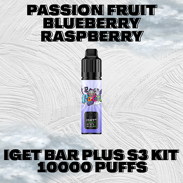 IGET Bar Plus S3 Kit Passion Fruit Blueberry Rasp