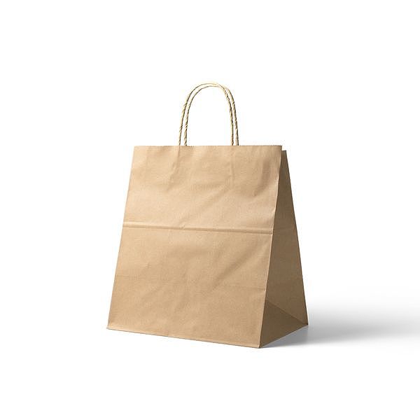 Twisted Handle Kraft Delivery Bag Uber 250PCS/CTN