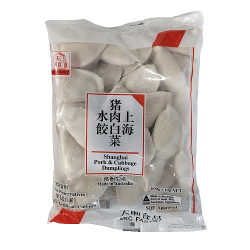 【冻】天顺 上海猪肉白菜水饺 600G
