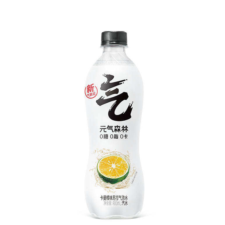 元气森林 气泡水 卡曼橘 480ML