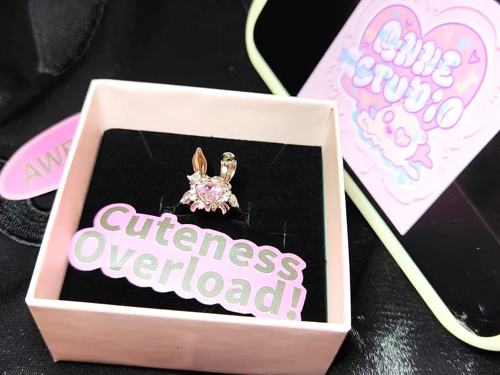 Y2K Rings love bunny