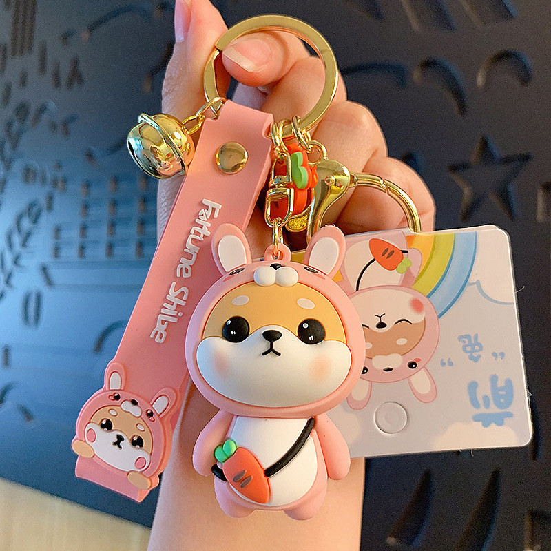 Bunny Shiba Keychain