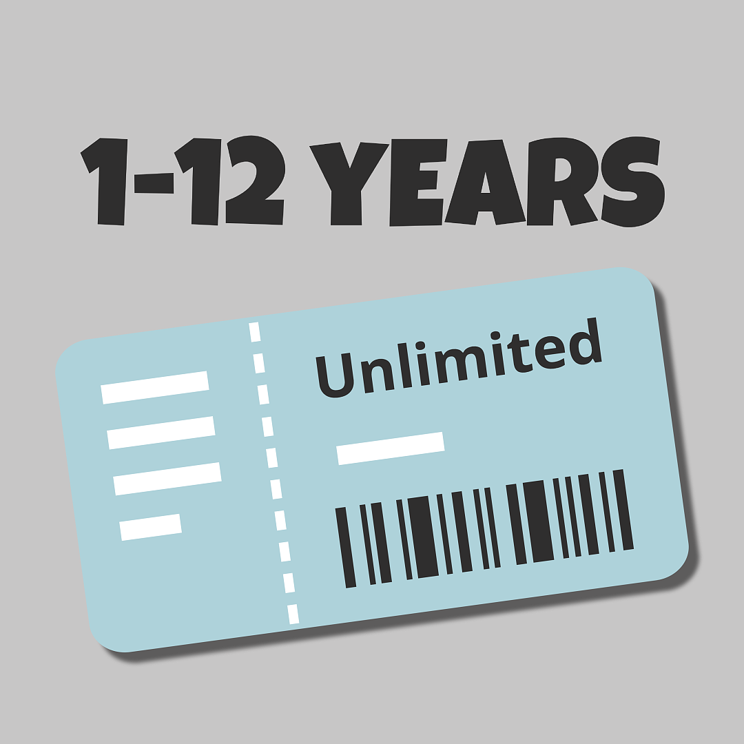 All-Day Play Pass (1–12 Years)