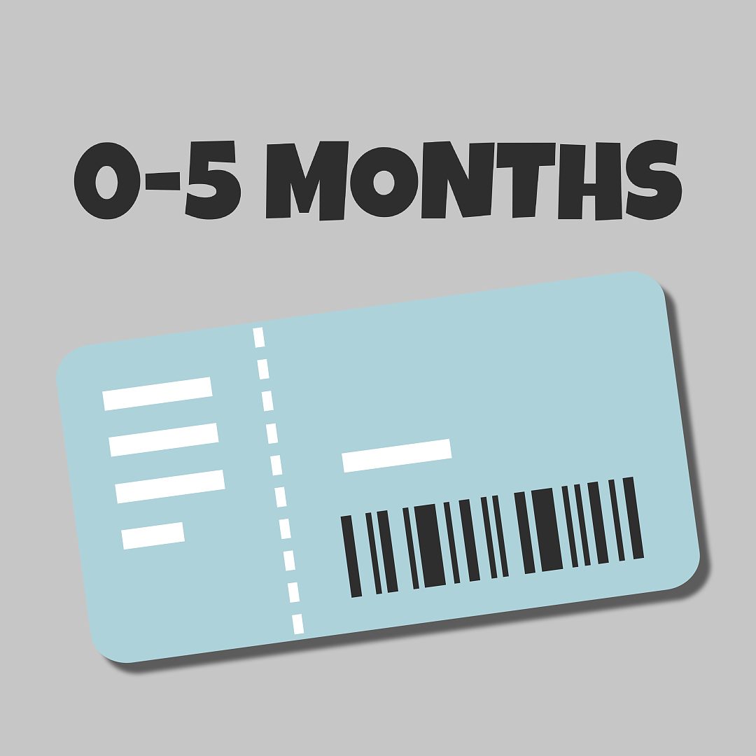 1-Hour Play Pass (0–5 Months)