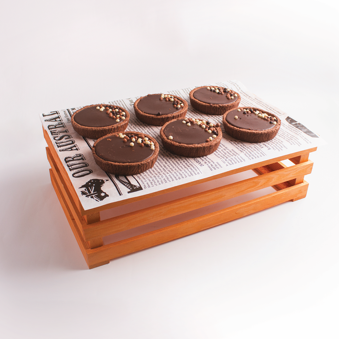 Chocolate Salted Caramel Tart 🥦🥜✅ (12 pcs)