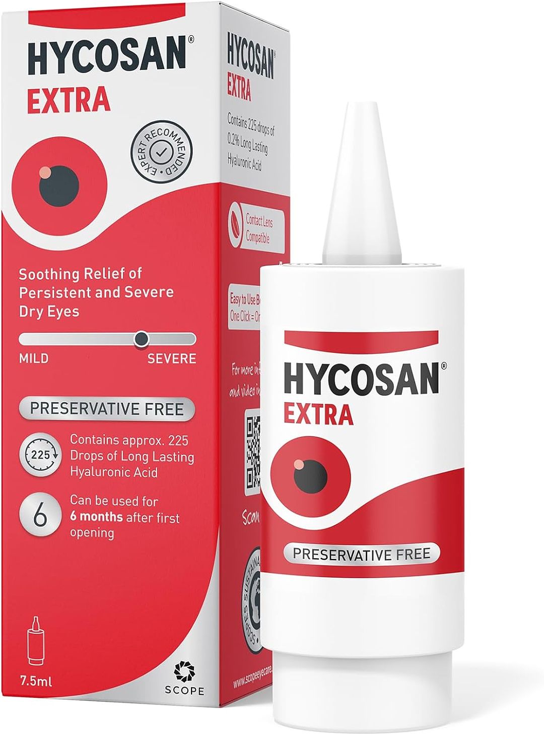 £13.02 Hycosan Extra - Preservative Free Eye Drops