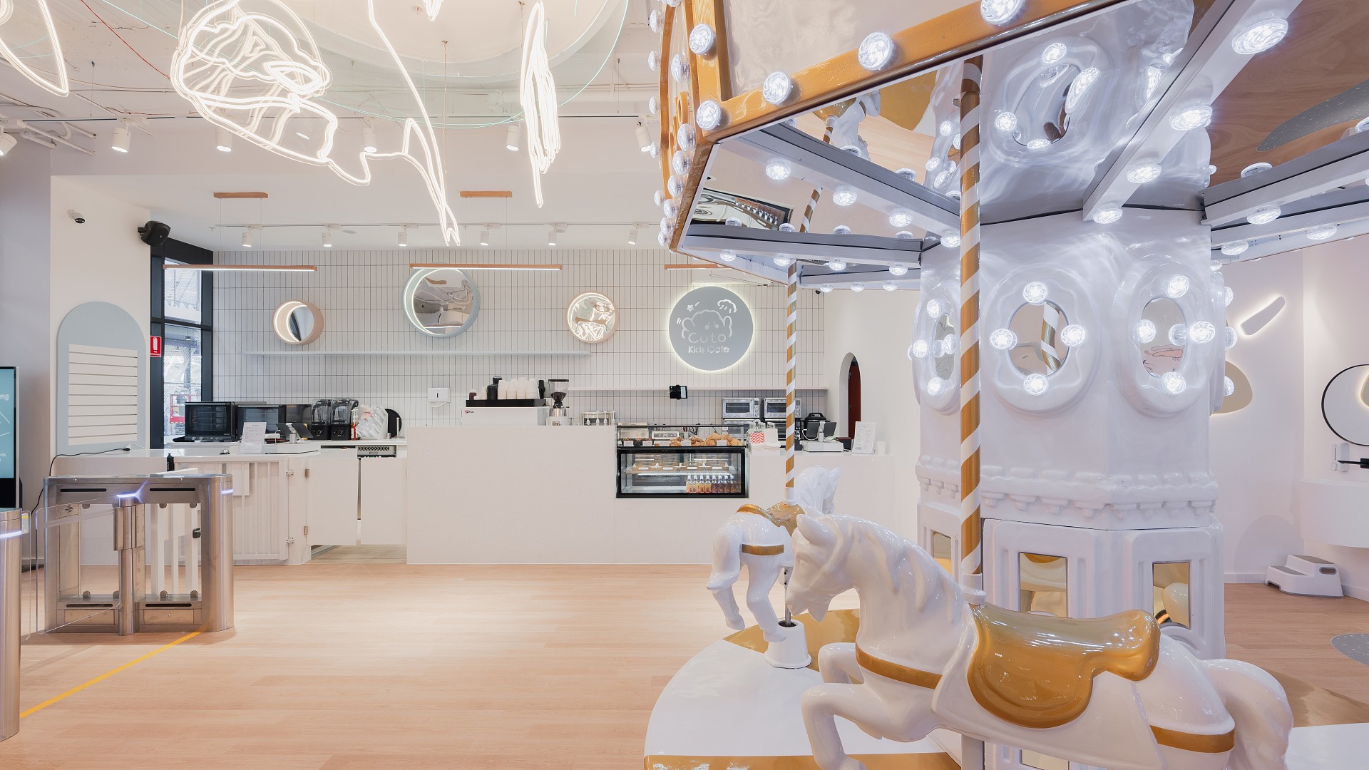 Cuto Kids Cafe Tallawong interior – kids cafe, indoor play centre, and birthday party venue at Tallawong Village Cuto Kids Cafe Tallawong interior – kids cafe, indoor play centre, and birthday party venue at Tallawong Village