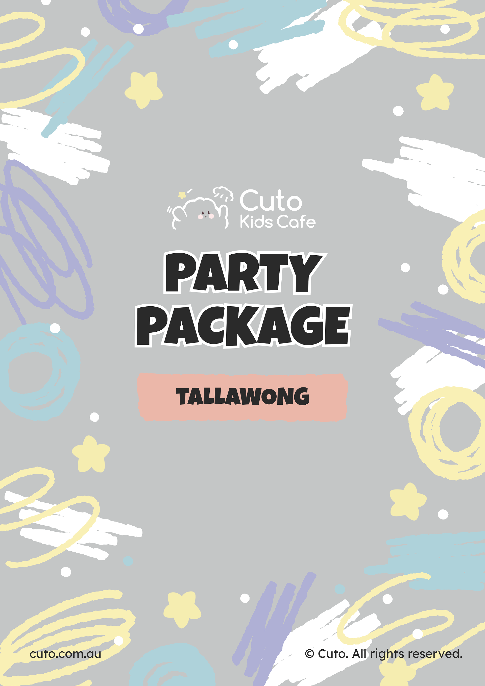 Tallawong kids birthday party packages and price guide at Cuto Kids Cafe