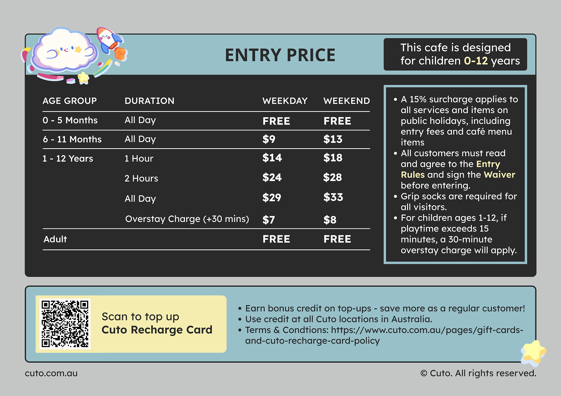 Tallawong Kids Play Entry Prices & Passes at Cuto Kids Cafe Tallawong Kids Play Entry Prices & Passes at Cuto Kids Cafe