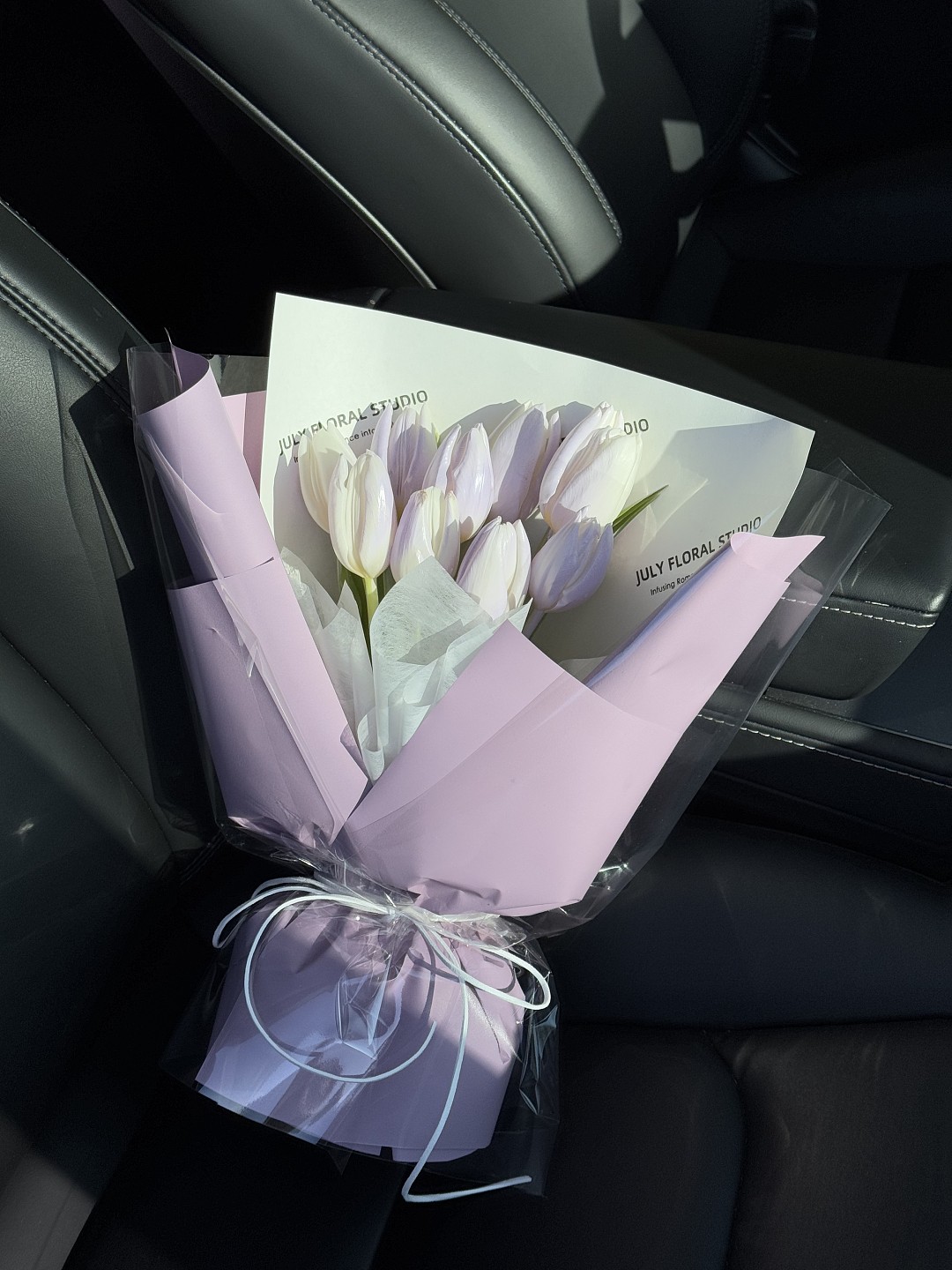 10 Light Purple Tulips