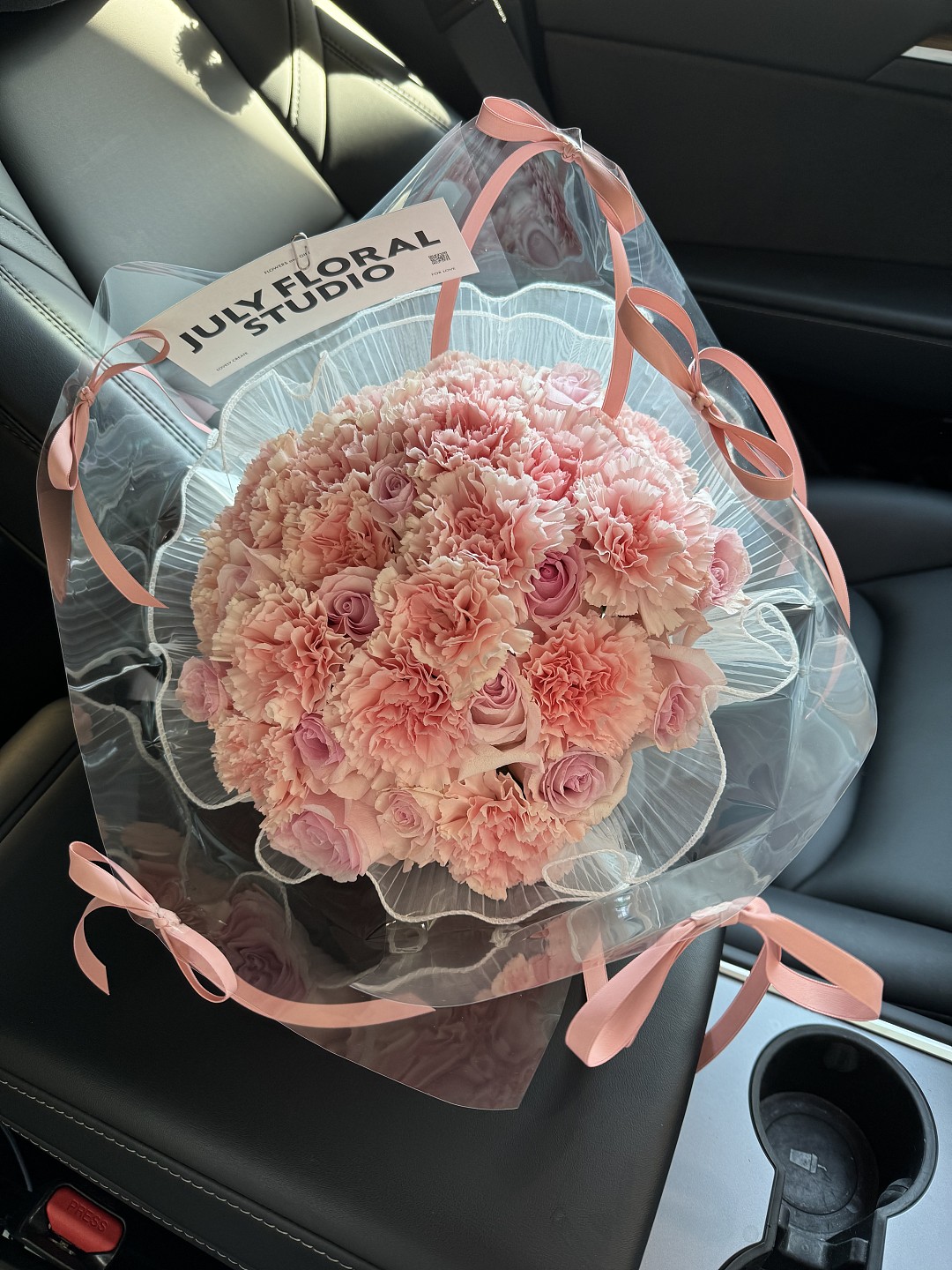 Pink Carnations & Pink Roses
