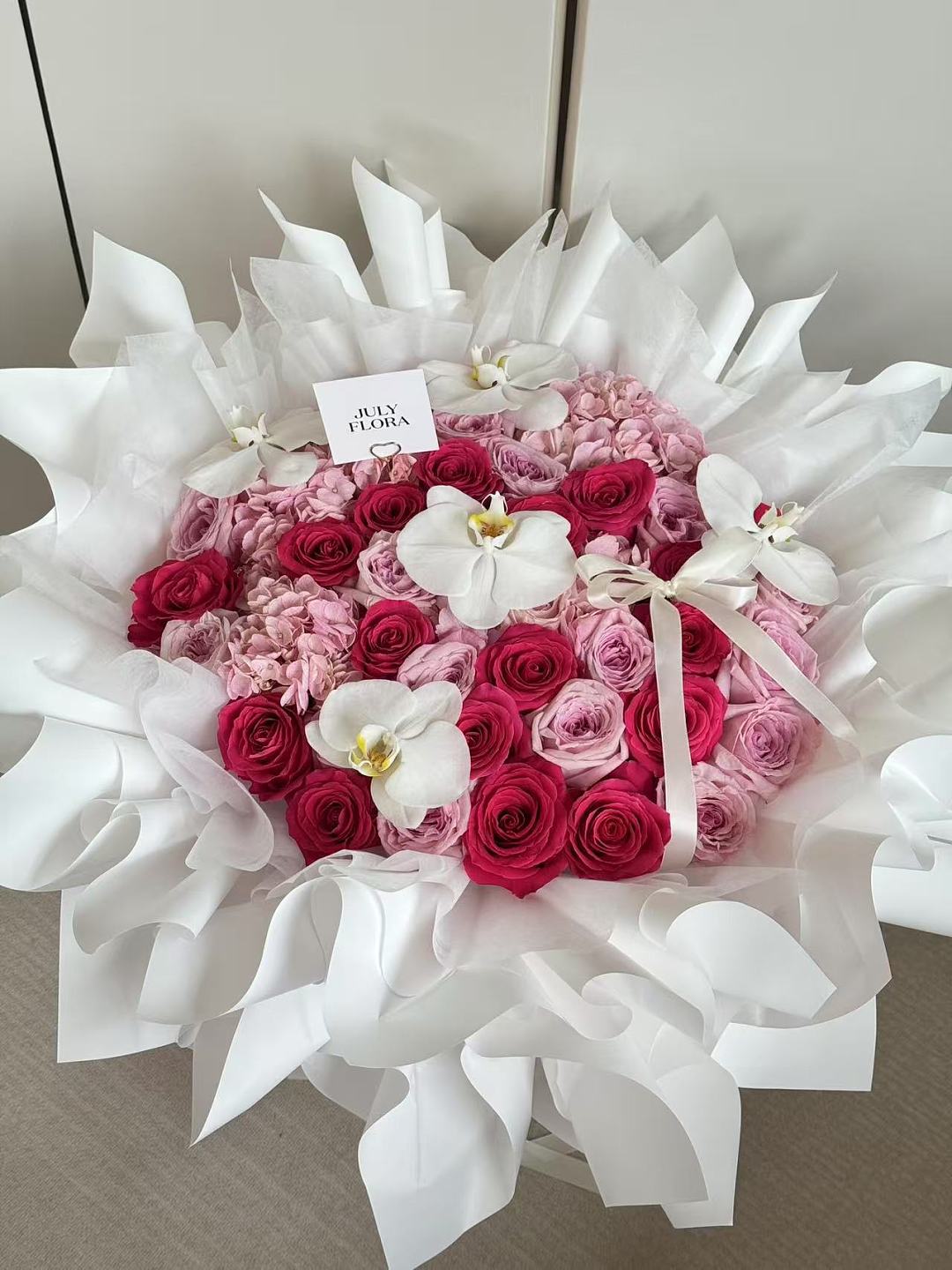Medium Pink Mixed Flower Bouquet