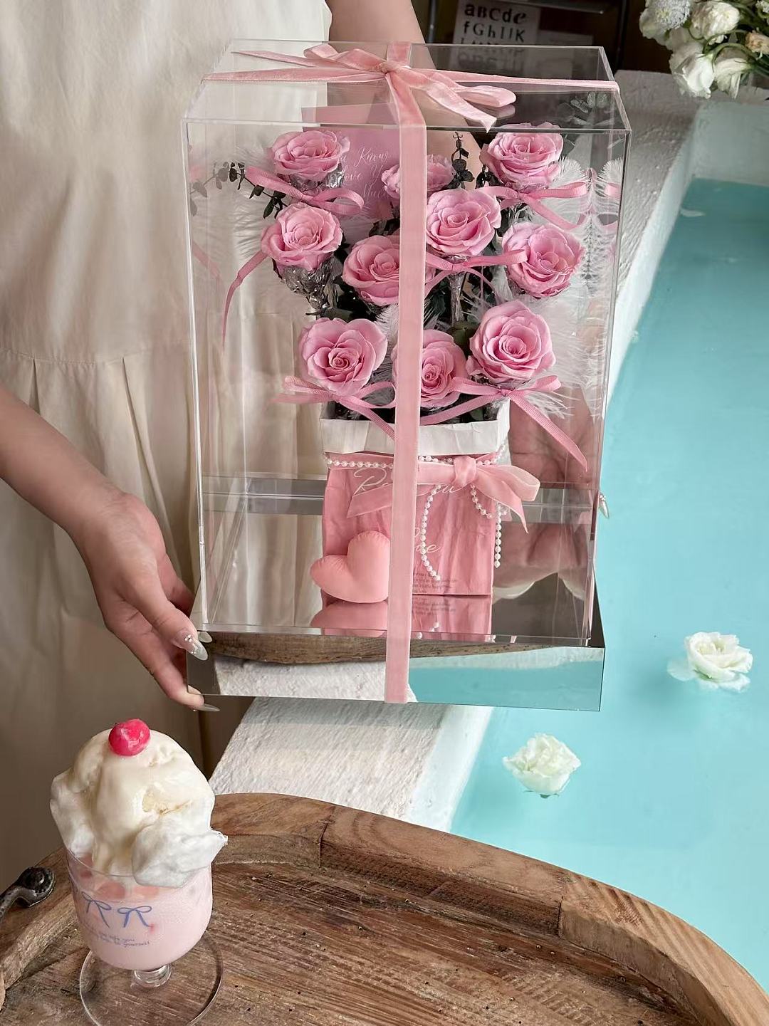 Girl Flower Box