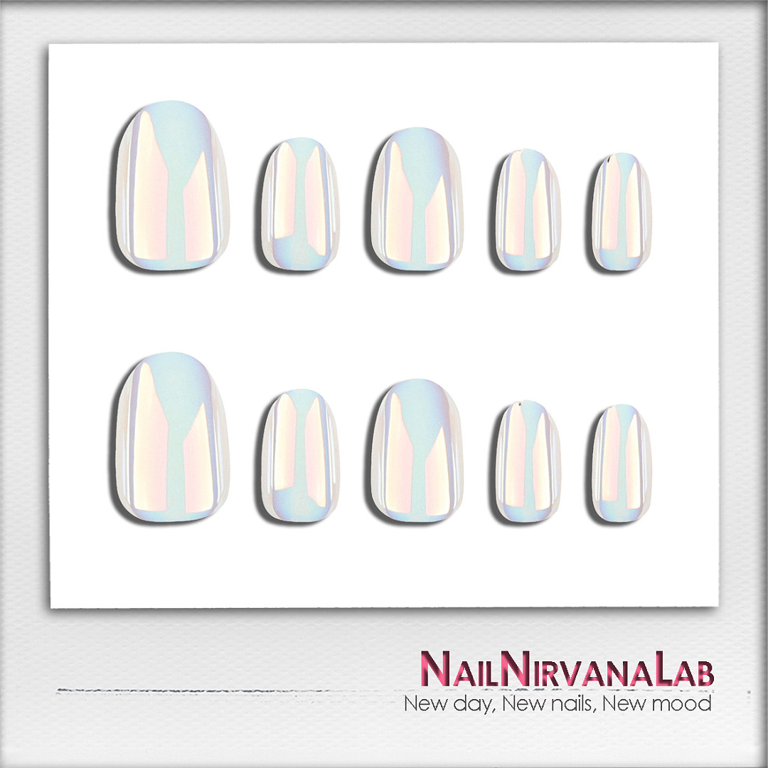 Skyland | Aurora pink | Press On Nails