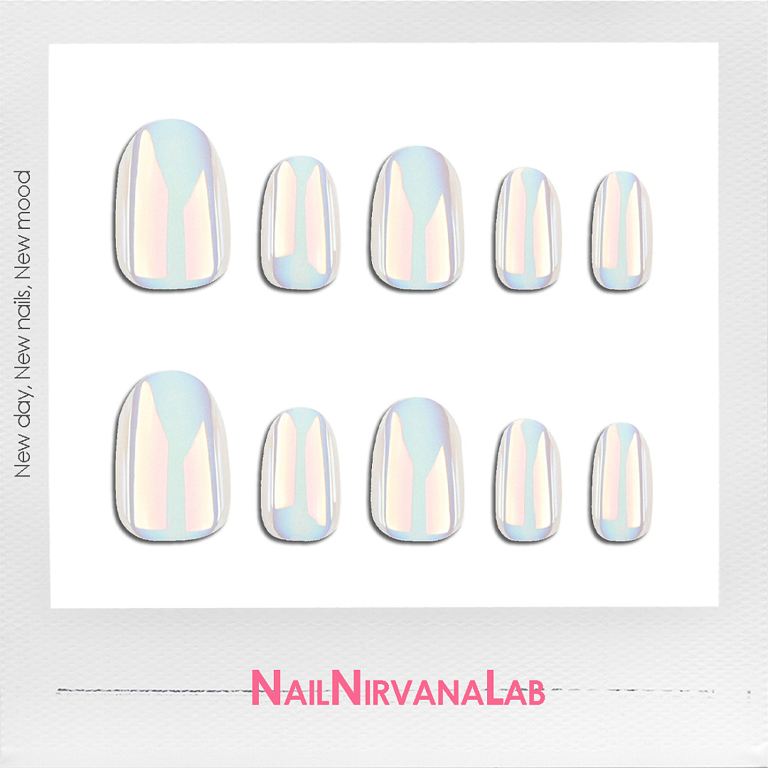 Skyland | Aurora pink | Press On Nails
