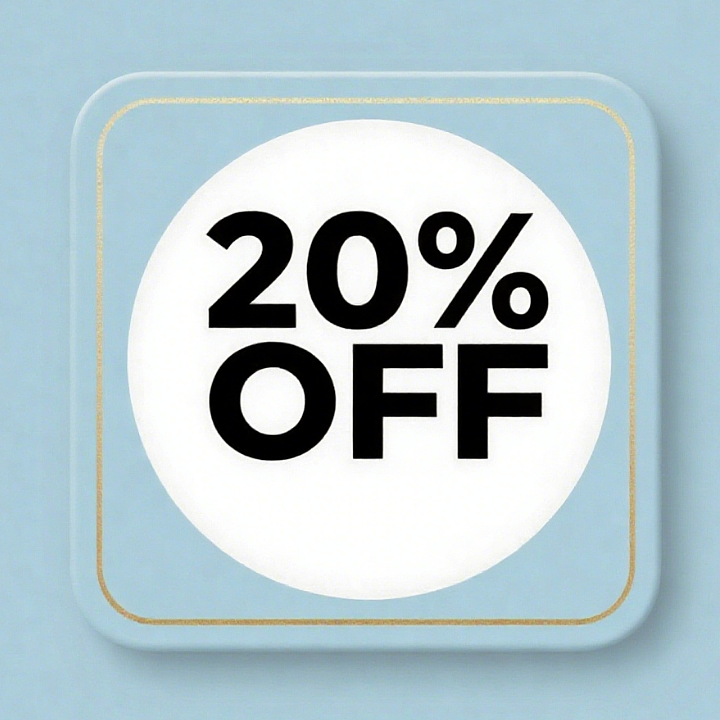 Coffee Only 20% Discount Card