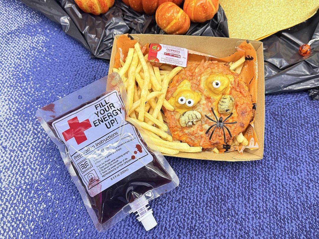Mini pizza halloween set