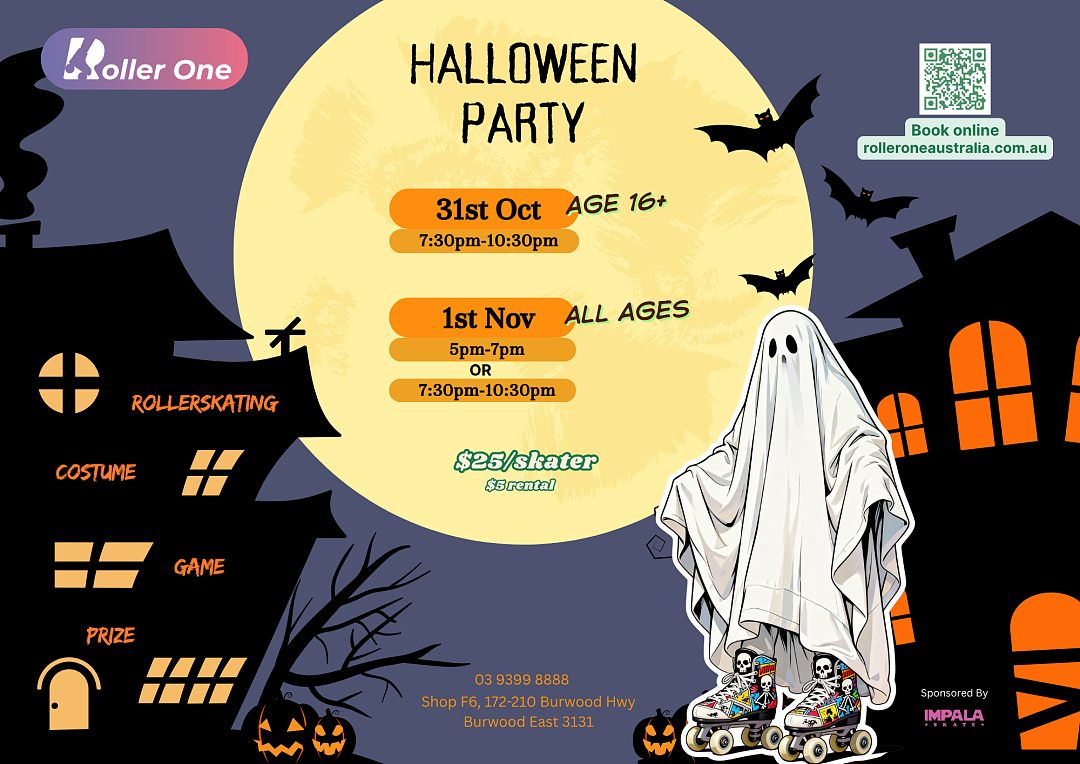 🎃 Halloween Parties at Roller One! 🕸