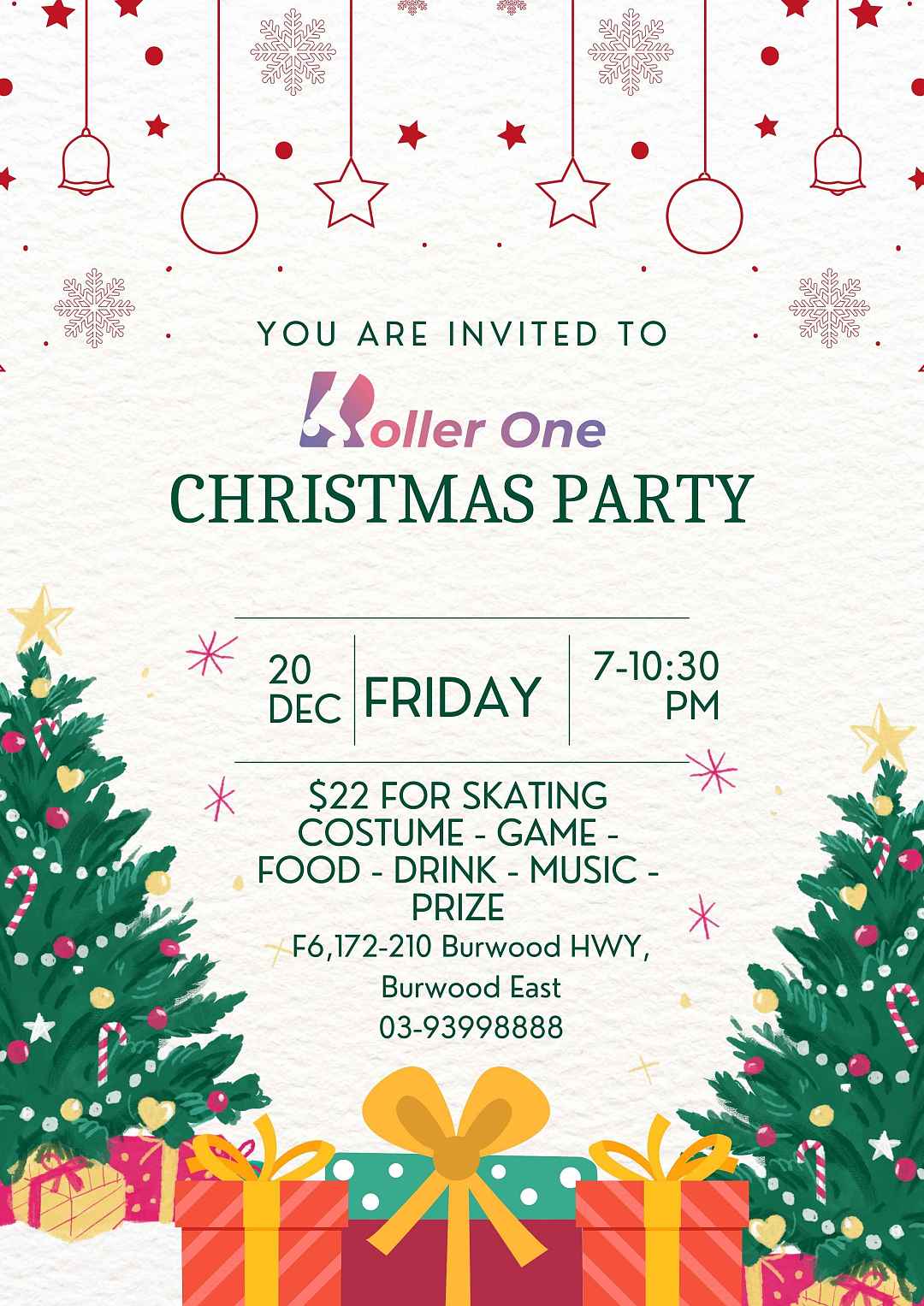 Roller One Christmas Party 20/12/2024 Roller One Christmas Party 20/12/2024