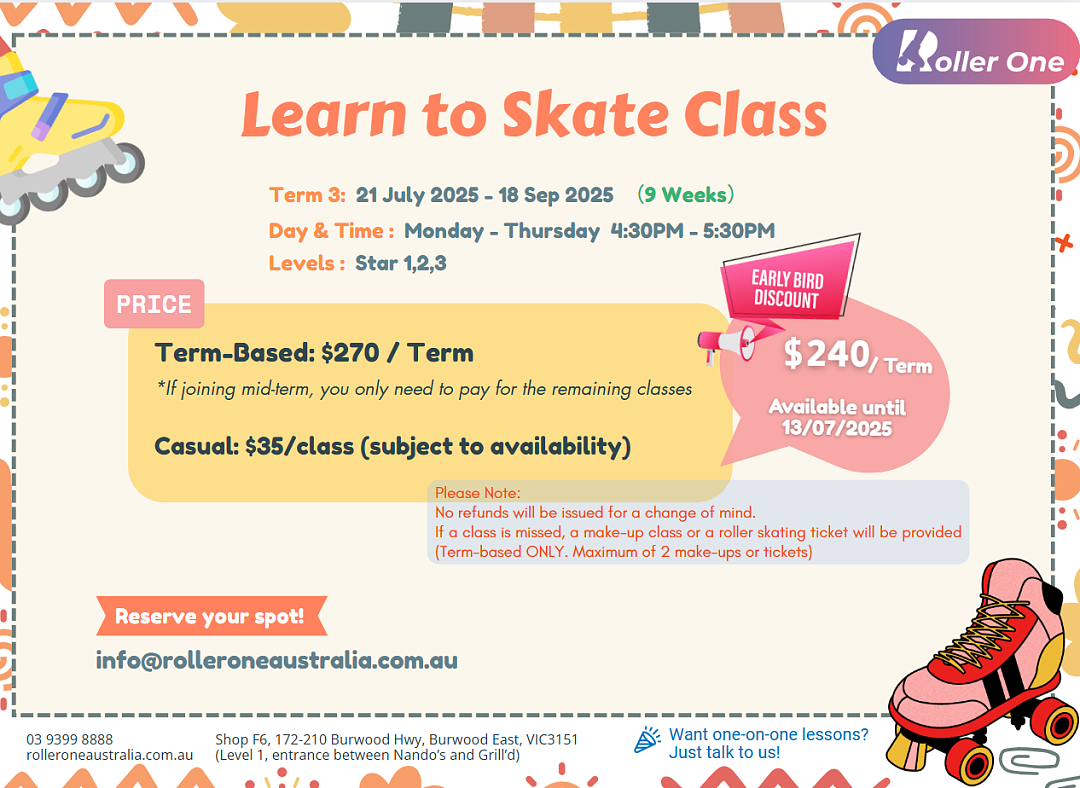 Term 3 2025 LTS Class Early Bird