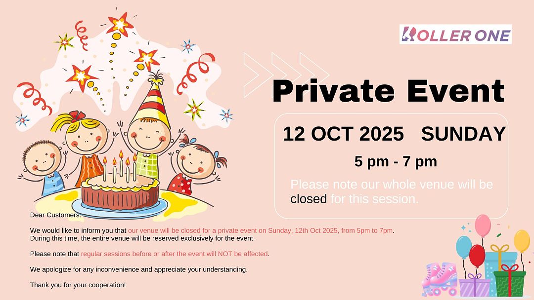 Private event on Sunday, 12th Oct 2025, 5pm-7pm Private event on Sunday, 12th Oct 2025, 5pm-7pm