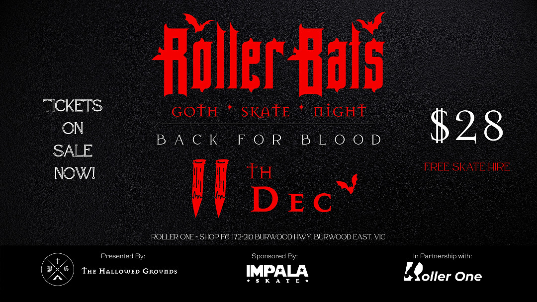 Goth Skate Night (18+ ONLY) 11th Dec 2025 (7:30PM -11:00PM)