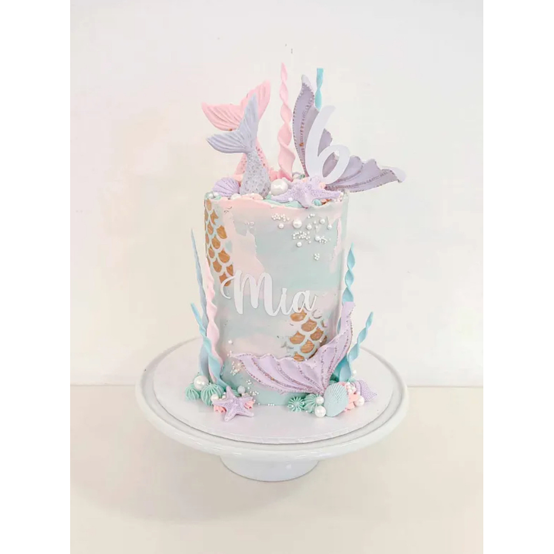 Design 17: 6-inch Mermaid Cake Feeds 20-25 People(Party)