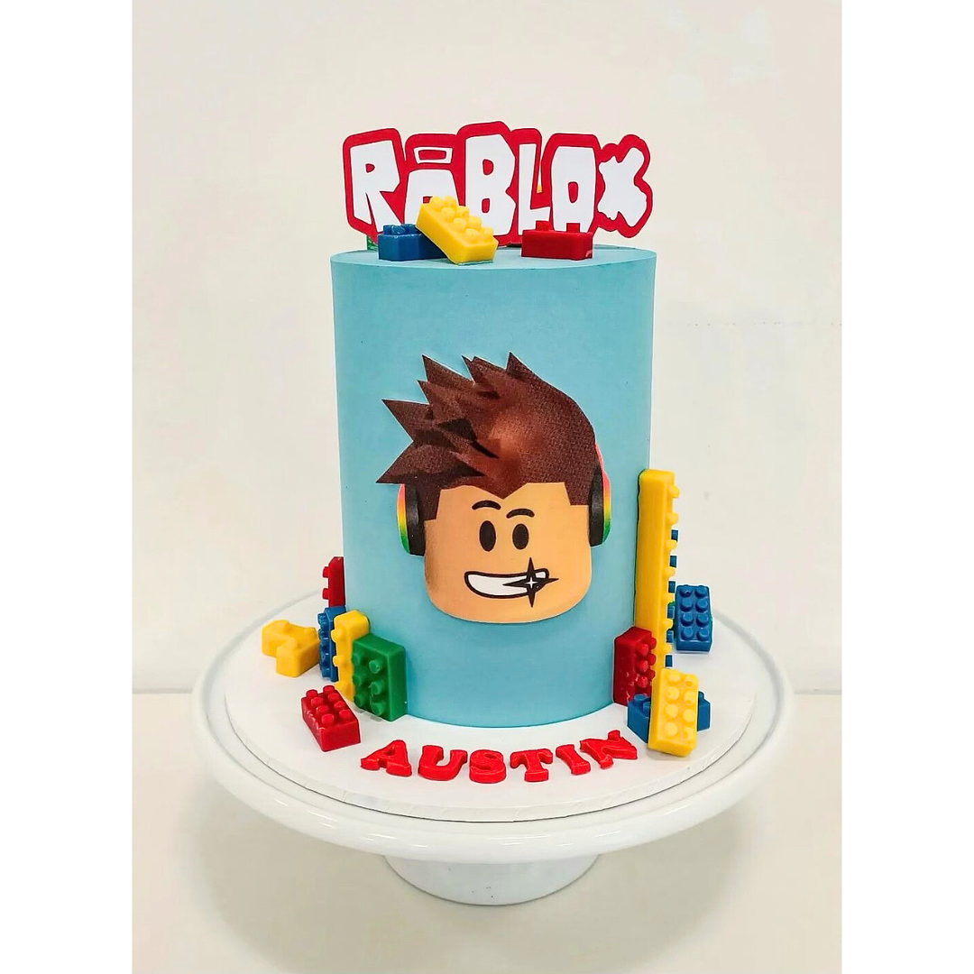 Design 9: 5-inch Extended Roblox Cake Feeds 12-18 People(Party)