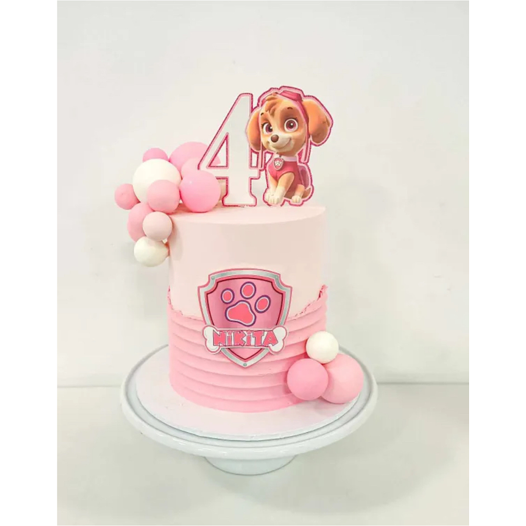 Design 18: 6-inch Extended Skye Paw Patrol Cake Feeds 20-25 People(Party)
