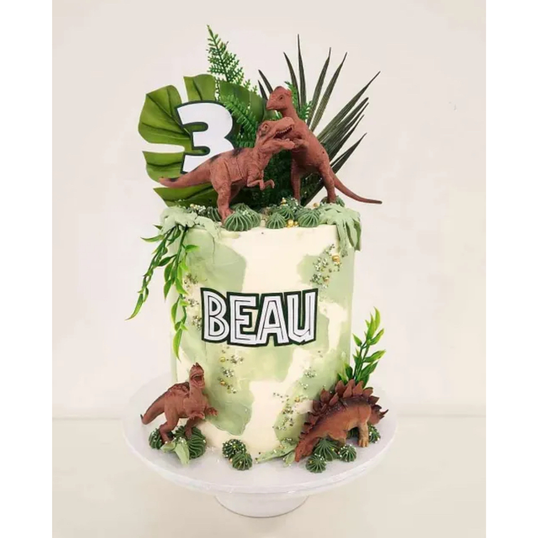 Design 16: 6-inch Extended Dinosaur Cake Feeds 20-25 People(Party)