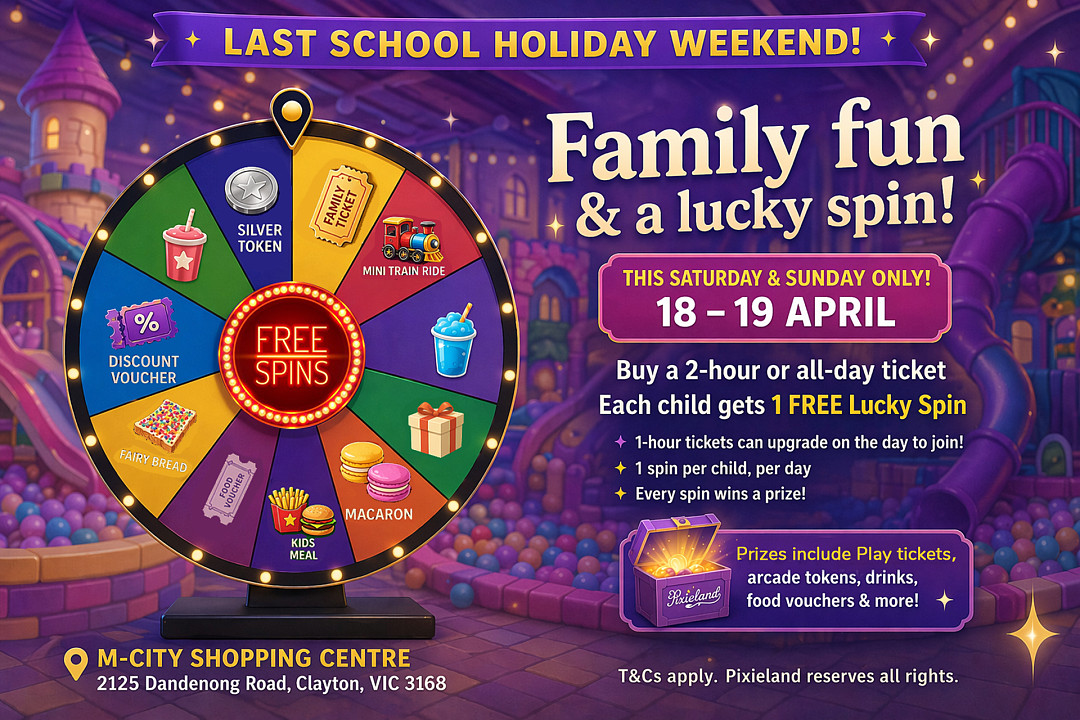 School Holiday Lucky Spin Weekend is here! ✨ School Holiday Lucky Spin Weekend is here! ✨