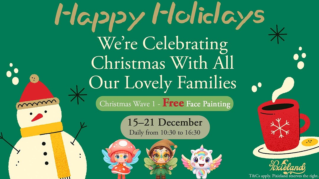 Christmas holiday Wave One：Free Face Painting!!