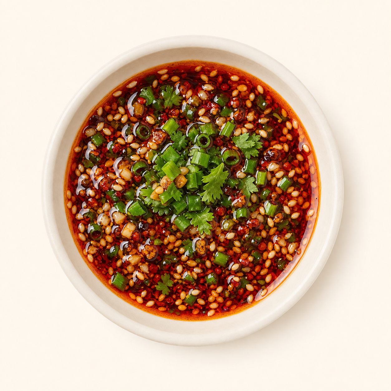 A bowl of custom dipping sauce
